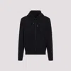 C.p. Company Black Light Fleece Full Zip Hoodie In Black