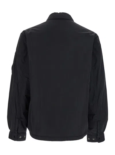 C.p. Company Overshirt Padded In Black