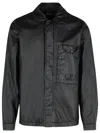 C.p. Company Linen Shirt With Chest Pocket And Collar