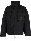 C.p. Company C.p.company Technical Fabric Jacket With Internal Removable Down Jacket In Black