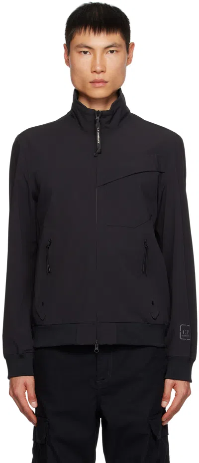 C.p. Company Black Metroshell Bomber Jacket In 999 Black