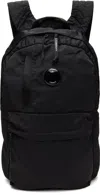 C.p. Company Navy Nylon B Lens Backpack In 999 Black