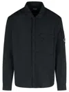 C.p. Company Total Eclipse Chrome-r Pocket Overshirt In Black