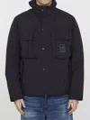 C.p. Company C.p.company Technical Fabric Jacket With Internal Removable Down Jacket In Black