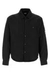 C.p. Company C.p.company Chrome-r Nylon Overshirt In Black