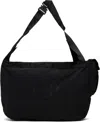 C.p. Company Black Plain Paper Touch Zipped Bag In 999 Black
