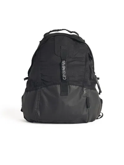 C.p. Company Black Polyamide Backpack Men