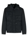 C.p. Company Black Polyamide Jacket In Black