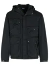 C.p. Company Black Polyamide Jacket In Black
