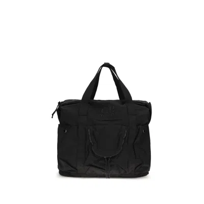 C.P. COMPANY BLACK POLYAMIDE SHOULDER BAG