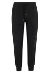 C.p. Company Black Relaxed-fit Cargo Sweatpants In Black