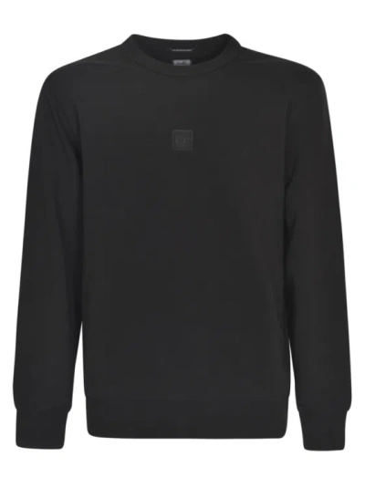 C.p. Company Black Stretch-cotton Sweaters