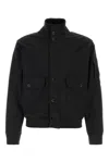 C.p. Company Black Stretch Polyester Jacket In Black