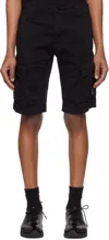 C.p. Company Cargo Shorts In 999 Black
