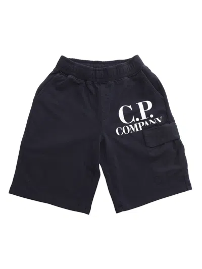 C.p. Company Black Sweatshirt Pants In Blue