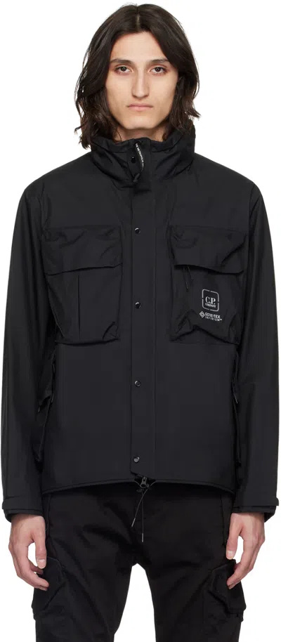 C.P. COMPANY BLACK UTILITY JACKET