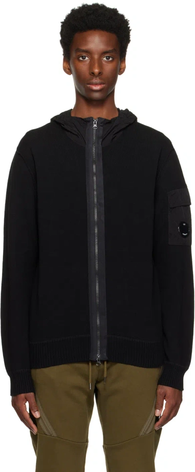 C.p. Company Black Water-resistant Bomber Jacket In 999 Black