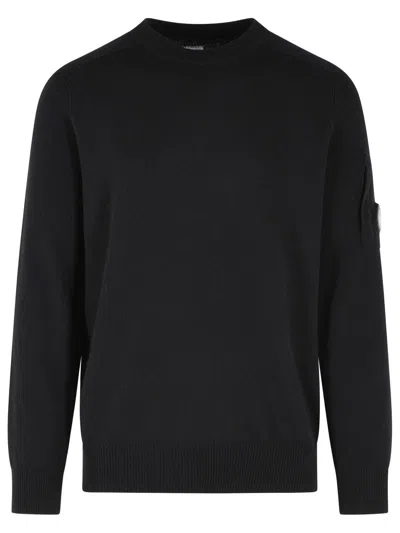 C.p. Company Black Wool Blend Sweater