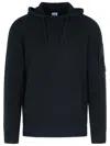 C.p. Company Black Wool Blend Sweater Men In Black