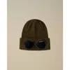 C.p. Company C.p.company Extrafine Merino Wool Goggle Beanie In Brown