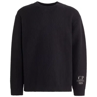 C.p. Company Black Wool Sweater