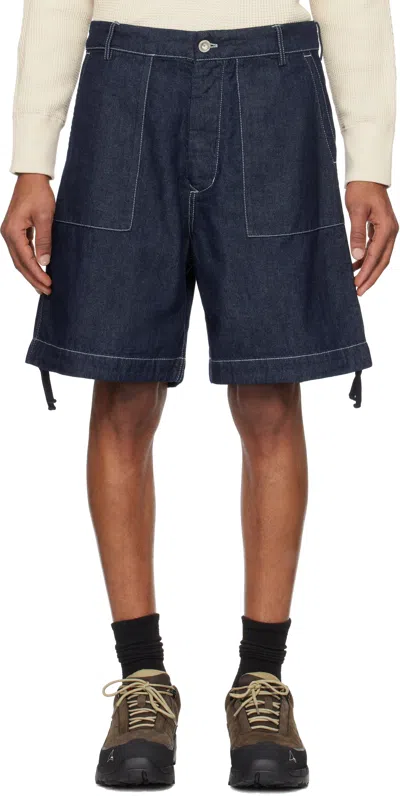 C.P. COMPANY BLUE 3/1 DENIM SHORTS