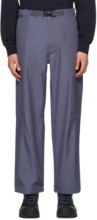 C.p. Company Blue Belted Trousers In 884