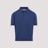 C.p. Company C.p.company Buttoned Knit Polo In Blue