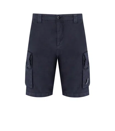 C.p. Company Blue Cargo Bermuda Shorts