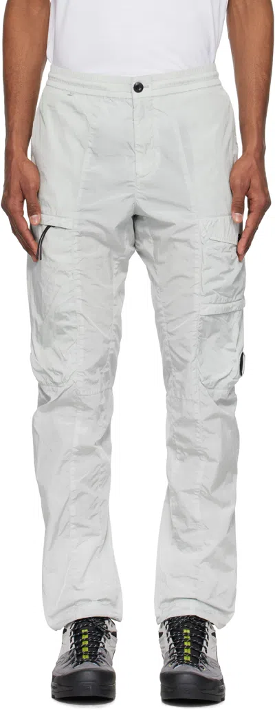 C.p. Company Blue Chrome-r Lens Cargo Pants In 800 Blue Fox