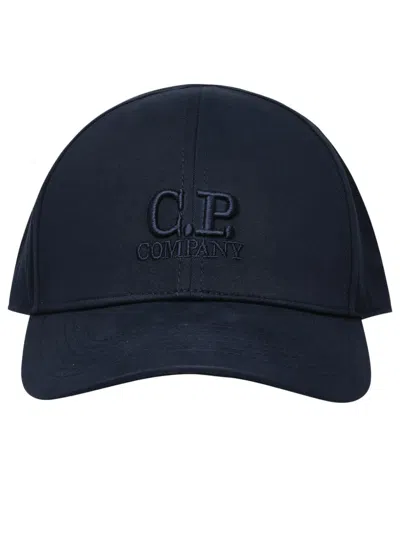 C.p. Company Blue Cotton Cap