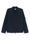 C.p. Company C.p.company Cotton Overshirt In Blue