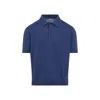 C.p. Company C.p.company Buttoned Knit Polo In Blue