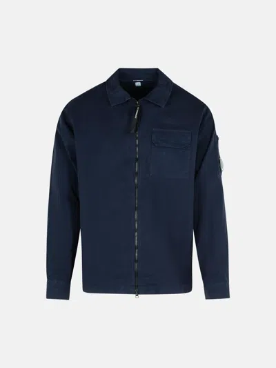 C.p. Company Blue Cotton Shirt
