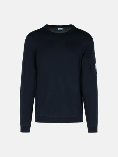 C.p. Company Blue Cotton Sweater
