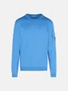 C.p. Company Blue Cotton Sweater In Light Blue