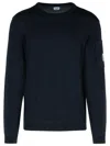 C.p. Company Blue Cotton Sweater Men