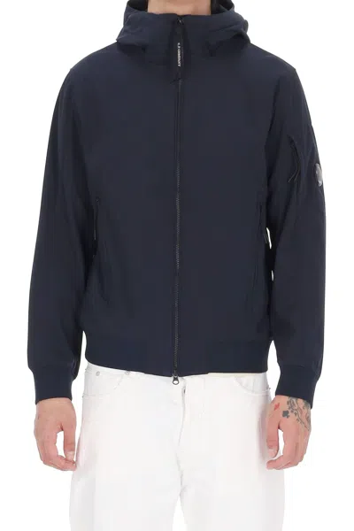 C.P. COMPANY BLUE CP SHELL TECHNICAL NYLON BOMBER JACKET
