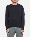 C.p. Company Cp Company Sea Island Cotton Crew Neck Jumper In Blue