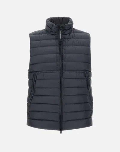 C.p. Company Blue Dd Shell Down Vest