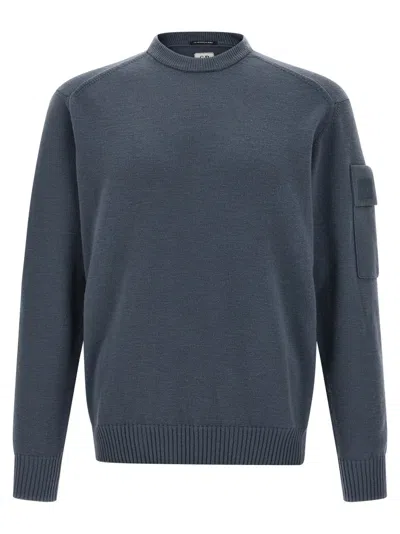 C.P. COMPANY BLUE EXTRAFINE WOOL SWEATER