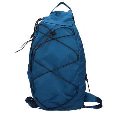 C.p. Company Blue Fabric Crossbody Bag