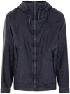 C.p. Company Long Sleeve Hooded Casual Jacket In Blue
