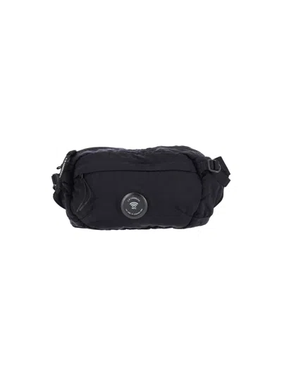 C.p. Company Blue Nylon B Lens Belt Bag
