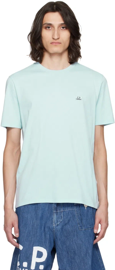 C.p. Company Blue Patch T-shirt In Starlight Blue 806