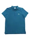 C.p. Company Blue Polo With Logo In Blue