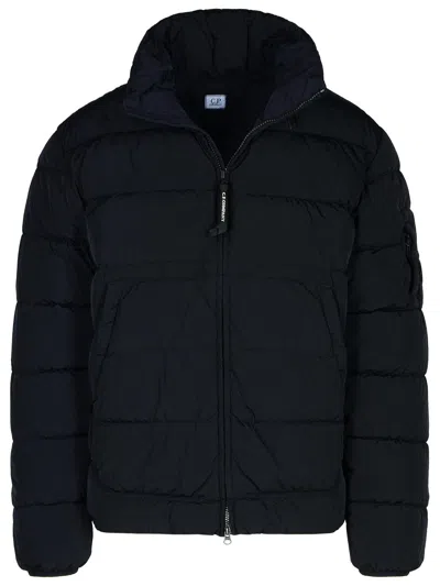 C.p. Company Blue Polyamide Down Jacket