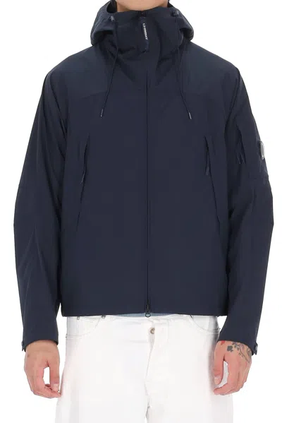 C.p. Company Blue Cp Shell Technical Nylon Bomber Jacket