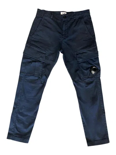 C.p. Company Kids' Blue Trousers With Pockets