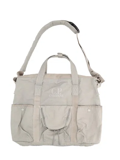 C.p. Company Borsa 斜纹布托特包 In Beige